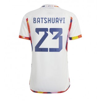 Belgien Michy Batshuayi #23 Bortatröja VM 2022 Korta ärmar